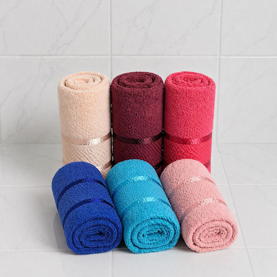 Kotonia Home Prosop De Față 50x90cm Multicolor 6 Bucăți Greutate 400gr/m²