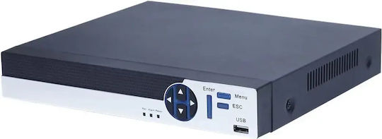 Tele HV-704 Überwachungs-Videorekorder HVR 4 Kanäle mit Auflösung Volle HD HV-704