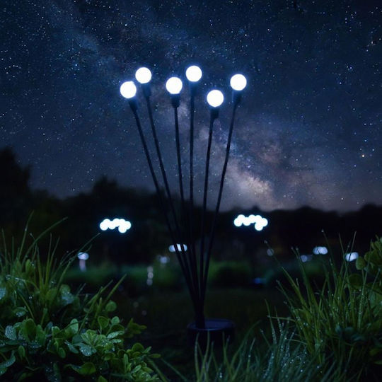 Saska Garden Κρεμαστό Ηλιακό Φωτιστικό Γιρλάντα με Ψυχρό Λευκό Φως