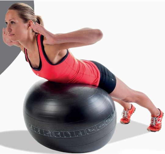 Pure2Improve Μπάλα Pilates 75cm 0.6kg σε Μαύρο Χρώμα