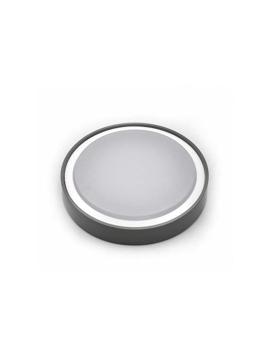 Adeleq Outdoor Ceiling Flush Mount with Integrated LED in Gray Color 21-01516