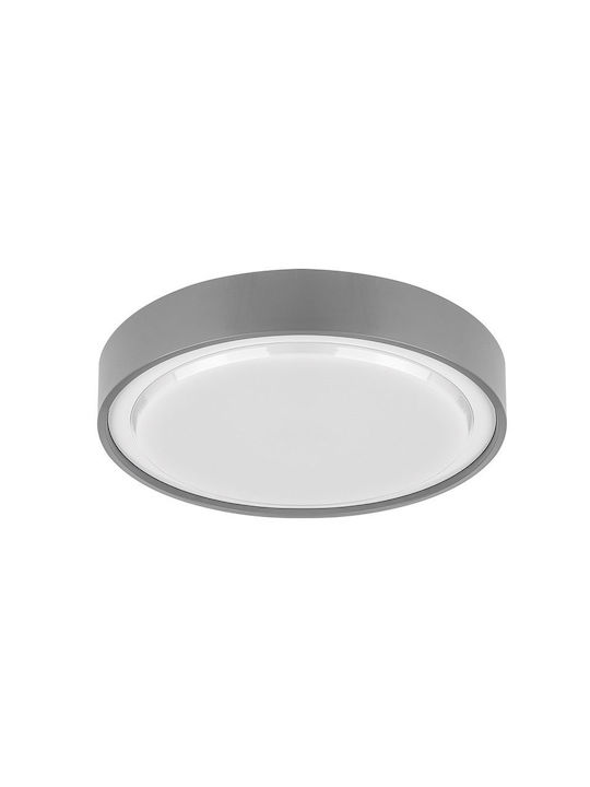 Adeleq Outdoor Ceiling Flush Mount with Integrated LED in Gray Color 21-01516