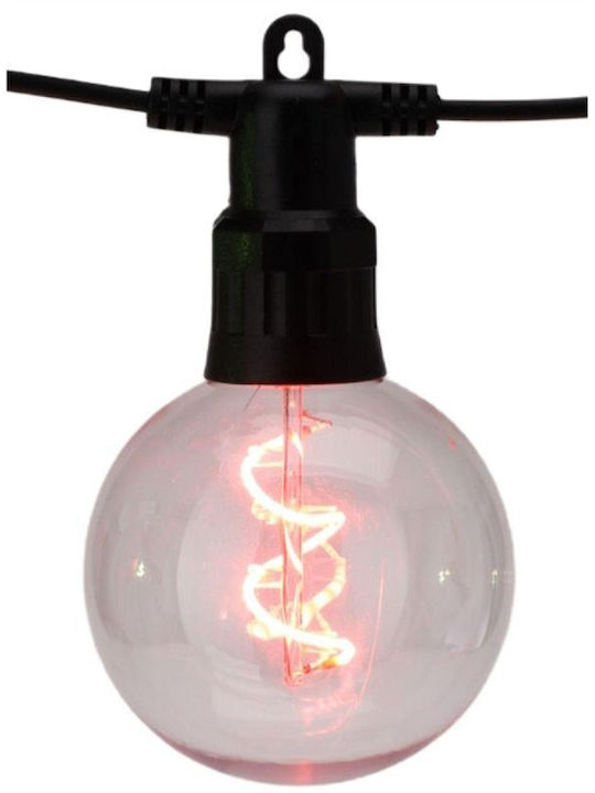 Στεγανή Γιρλάντα Φωτισμού LED IP44 με 10 Λάμπες