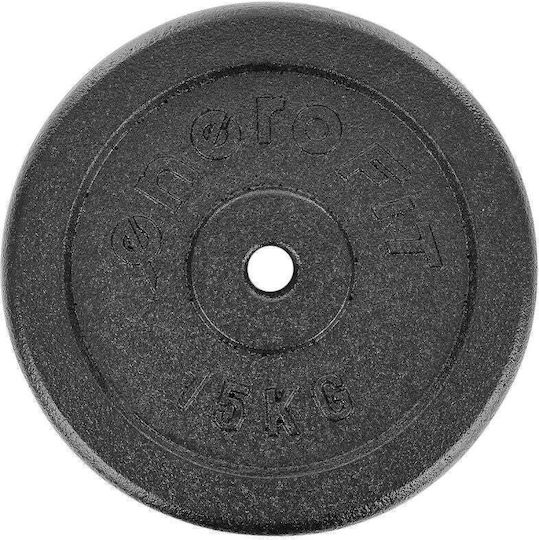 Sportop Δίσκος Μεταλλικός 1 x 15kg Φ26mm