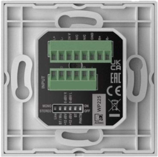 Audac Πρίζα σε Λευκό χρώμα WP225/W