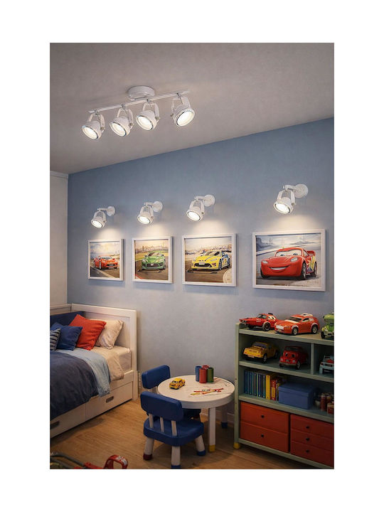 Home Lighting T12022A-4TU Spot with 4 Lights and with Socket G9 in White Color