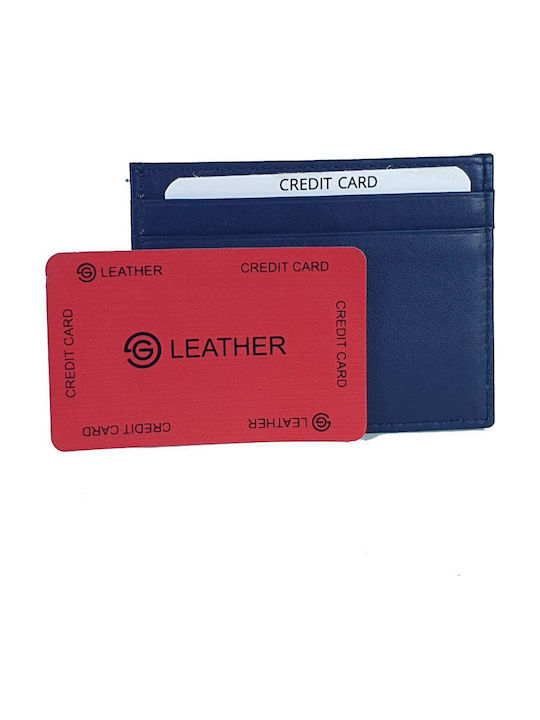 Δερμάτινο Ανδρικό Πορτοφόλι με RFID Μπλε