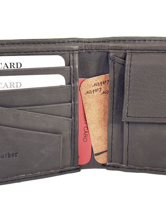 Leather Men's Travel Wallet With RFID Brown