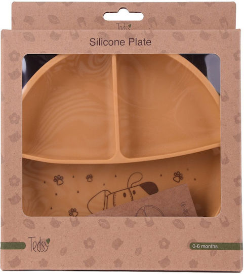 Tedsy Children's Silicone Food Plate Yellow