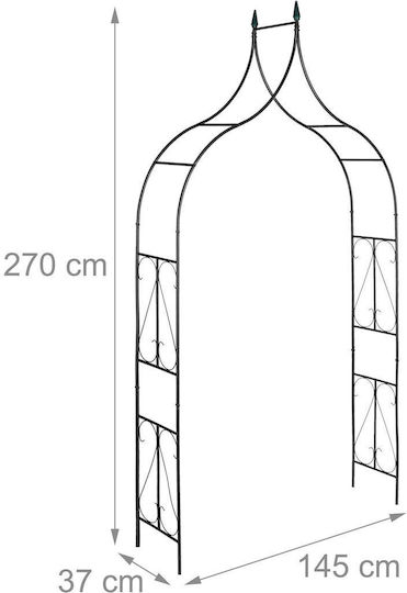 Araci Pentru Trandafiri Relaxdays Negri 270x145 Cm