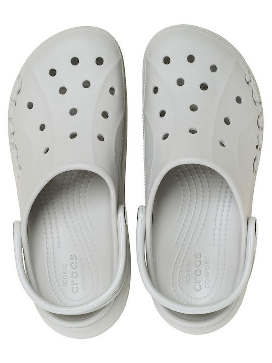 Crocs Baya Platform Clog Γυναικεία Σαμπό Λευκά