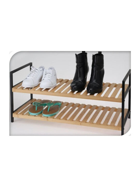 Μεταλλική Παπουτσοθήκη από Μπαμπού 67.5x30x32.5cm