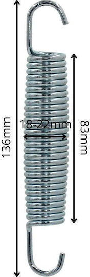 Enero Trampoline Spring Exercise Machine Attachments 244cm 305cm 366cm 427cm L-140mm