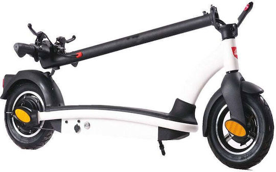 Powerblade V-32929 11243862 Ηλεκτρικό Πατίνι με 20km/h Max Ταχύτητα και 25km Αυτονομία σε Λευκό Χρώμα με Κάθισμα