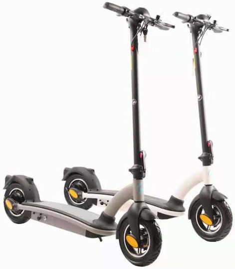 Powerblade V-32929 11243862 Ηλεκτρικό Πατίνι με 20km/h Max Ταχύτητα και 25km Αυτονομία σε Λευκό Χρώμα με Κάθισμα