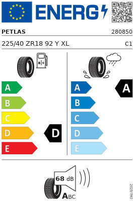 Petlas Sport 225/40R18 92YY XL Anvelopă Auto de Vară
