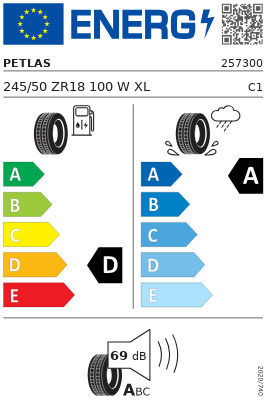 Petlas Sport 245/50R18 100WW Θερινό Λάστιχο Αυτοκινήτου