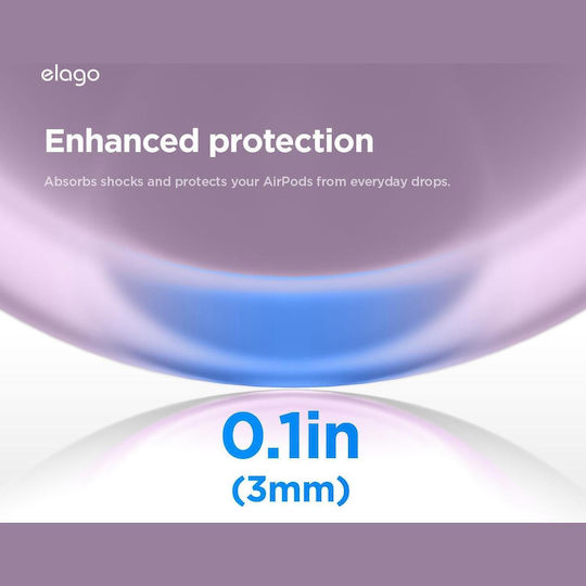 Elago Ice Cream Hang Θήκη Σιλικόνης σε Λιλά χρώμα για Apple AirPods Pro 3