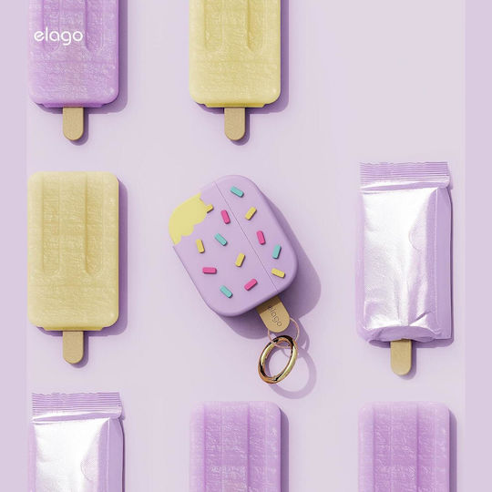 Elago Ice Cream Hang Θήκη Σιλικόνης σε Λιλά χρώμα για Apple AirPods Pro 3