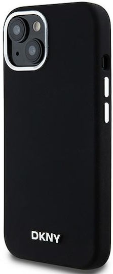 DKNY Rückseitencover Kunststoff / Silikon Schwarz für iPhone 14