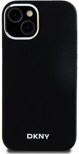 DKNY Rückseitencover Kunststoff / Silikon Schwarz für iPhone 14