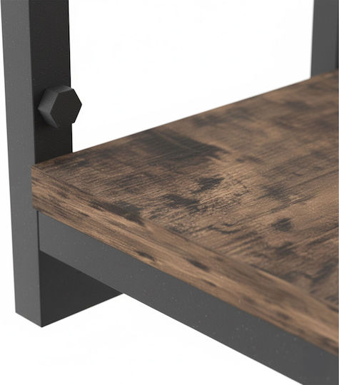 Raft De Perete Negru/Maro 29x32.5x19cm
