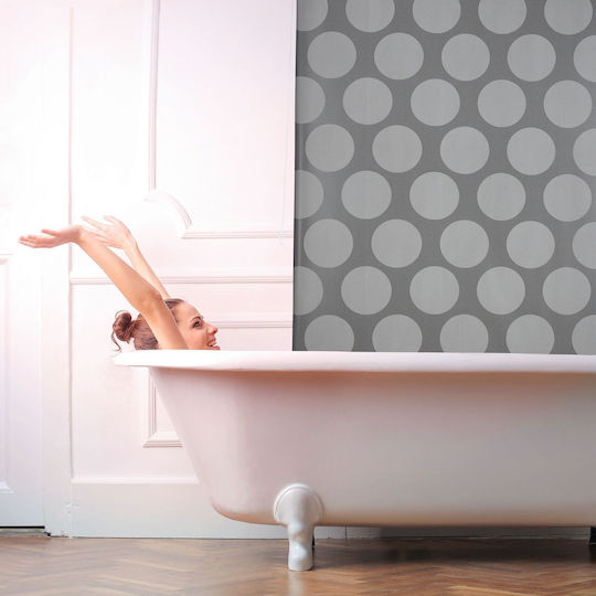 Relaxdays Cortină De Duș Rola Gri