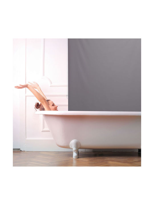 Relaxdays Shower Curtain Roller Gray