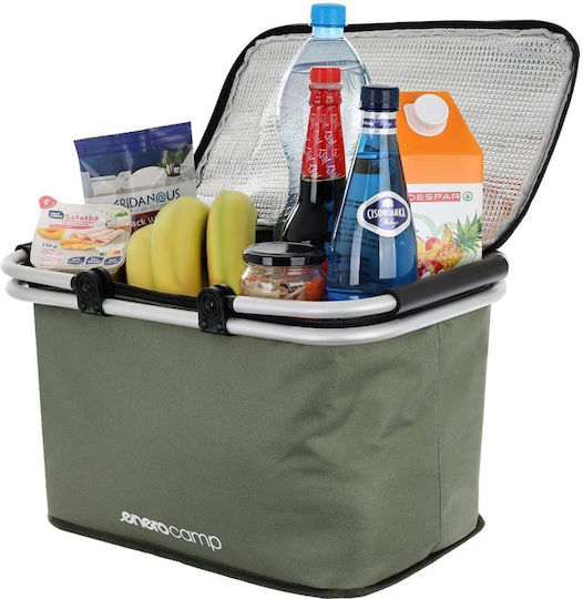 Enero Picnic Basket 23x43cm in Green Color