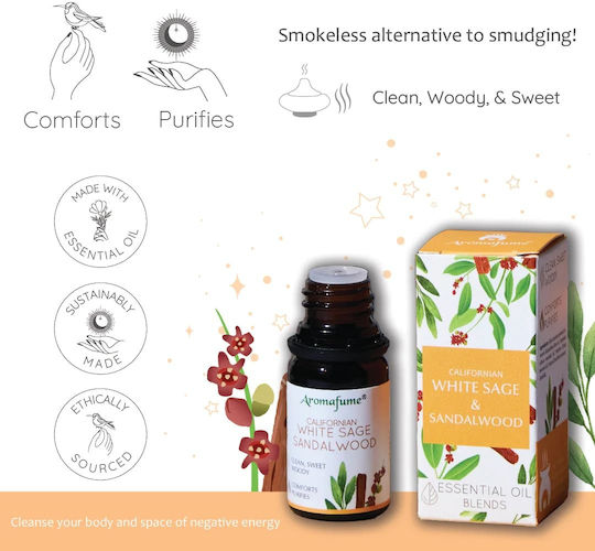 Терапевтична Смес От Етерични Масла Градински Чай Sage & Sandalwood Етерично Масло 10мл