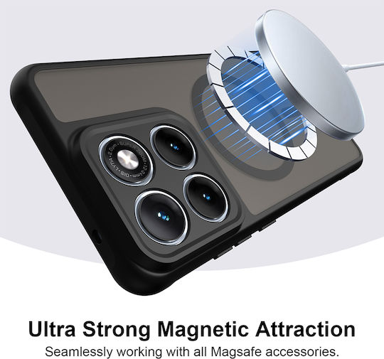 Techsuit HaloFrost II MagSafe Back Cover Plastic Black for Motorola Edge 70 Fusion 5G