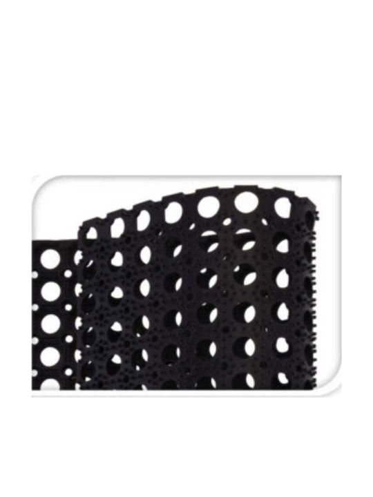 Excellent Houseware Fußmatte Eingang aus Gummi Schwarz 50x80cm