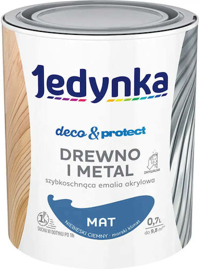 Email Acrilic Cu Uscare Rapidă Albastru Închis Matt 700 Ml Jedynka