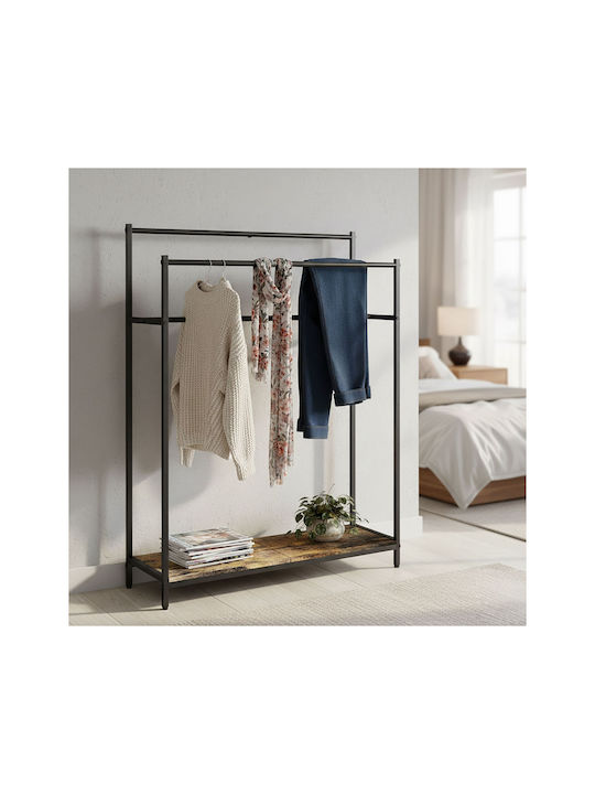 Relaxdays 100x82cm Schwarzer Badezimmerhaken & -halter