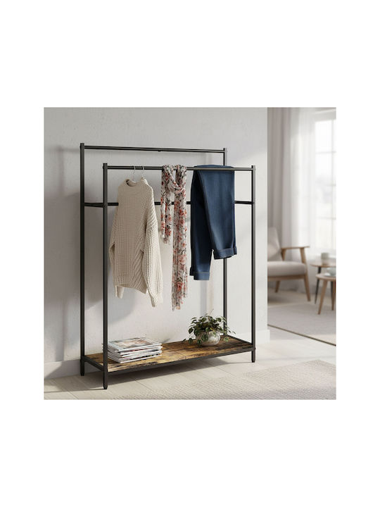 Relaxdays 100x82cm Schwarzer Badezimmerhaken & -halter
