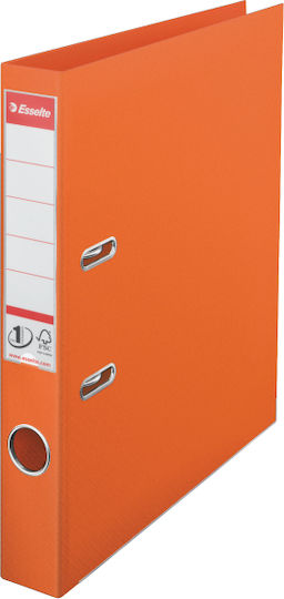Esselte A4 Binder Laminated Pp Pp Metal Edge 50 Mm Esselte No 1 Power Orange