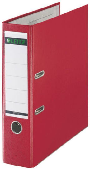 Leitz A4 Binder Laminated Pp Paper 80 Mm Metal Edge Leitz 180 Red