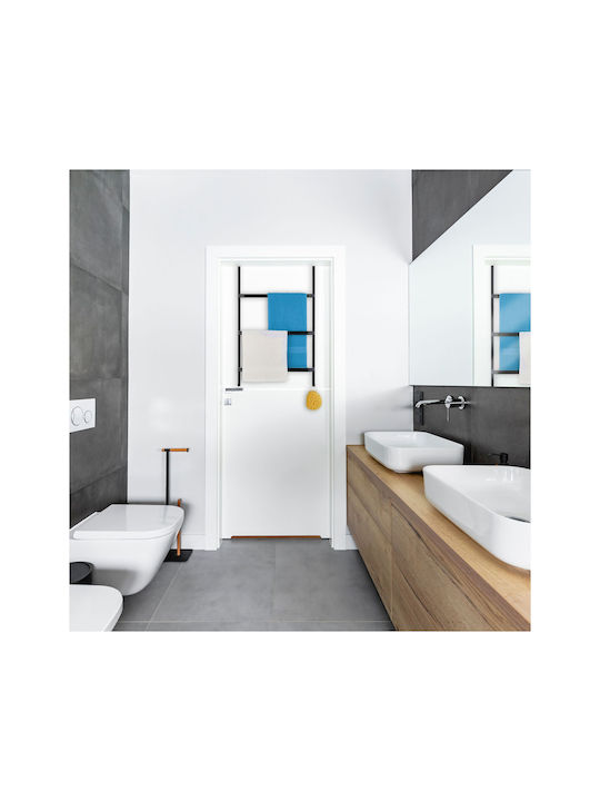 Relaxdays Suport Prosoape de Perete 85x54,5 cm Inox Gri