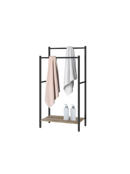 Relaxdays Relaxdays Badezimmerhaken & -halter 81,5x42cm Braune
