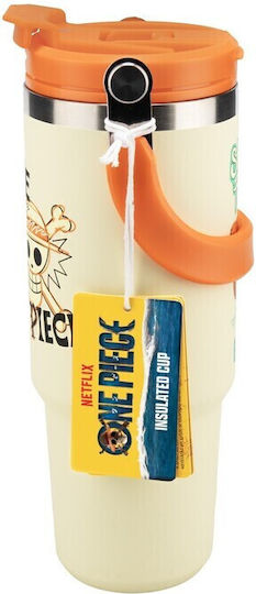 Paladone Glass Thermos Stainless Steel 900ml with Handle