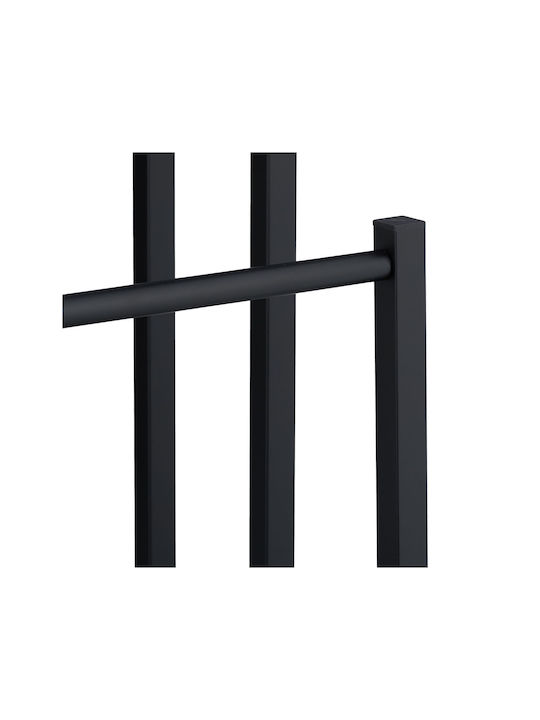 Relaxdays Freestanding Towel Rack 80x40cm Black