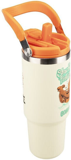 Paladone Glass Thermos Stainless Steel 900ml with Handle