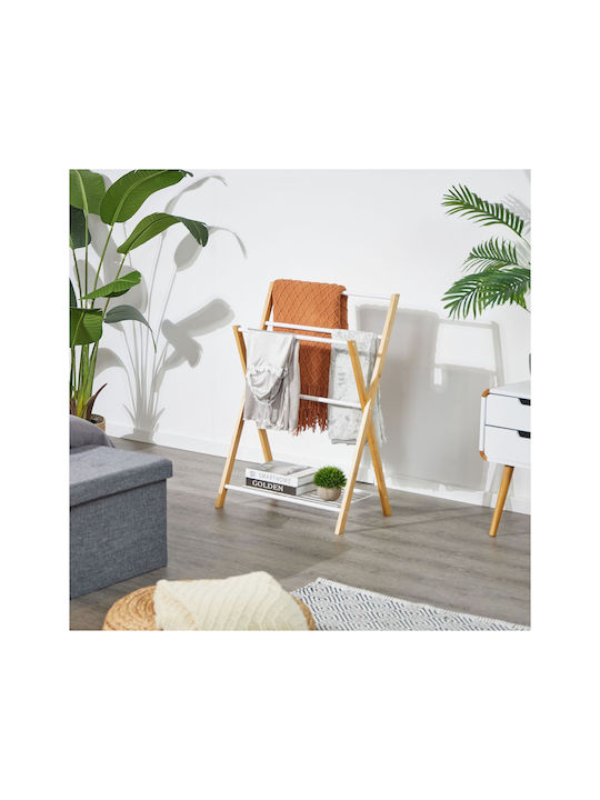 Relaxdays 87x60,5cm Braune Badezimmerhaken & -halter