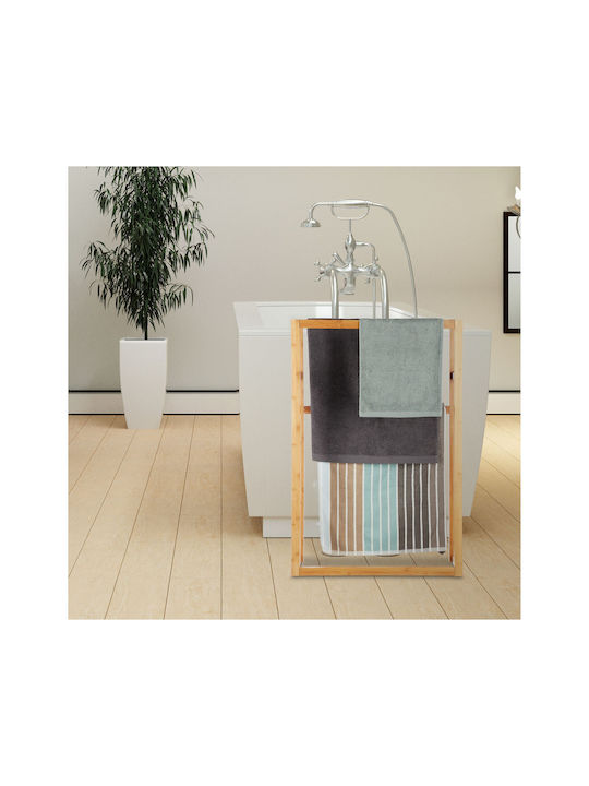 Relaxdays Căliger Dublu de Baie 90x60cm Maro