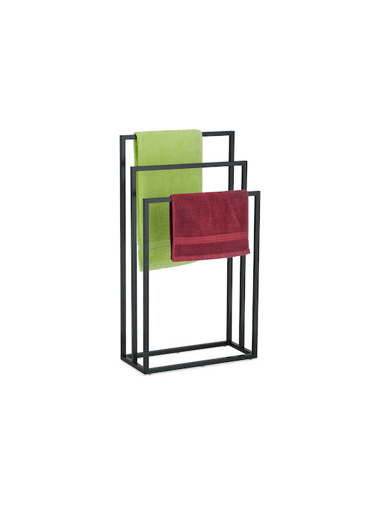 Relaxdays 82,5x46cm Inox Graue Badezimmerhaken & -halter