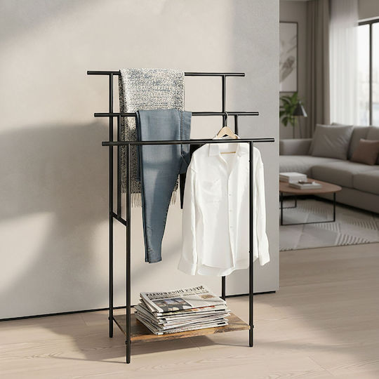 Relaxdays Suport Prosoape 100x68cm Negru