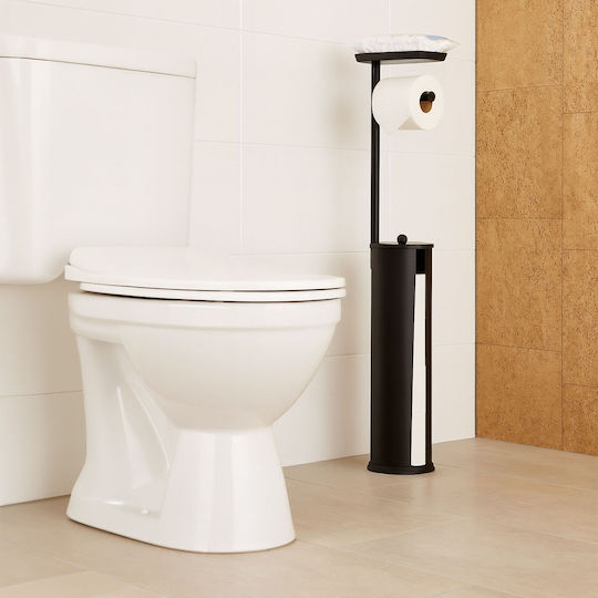 Relaxdays Suport De Hârtie Metalic Negru 4052025859367