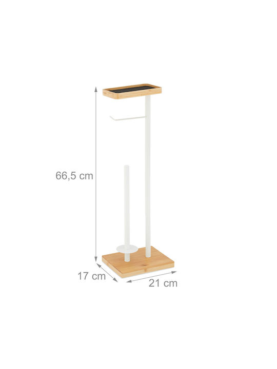 Relaxdays Metallic White Paper Holder 4052025868406