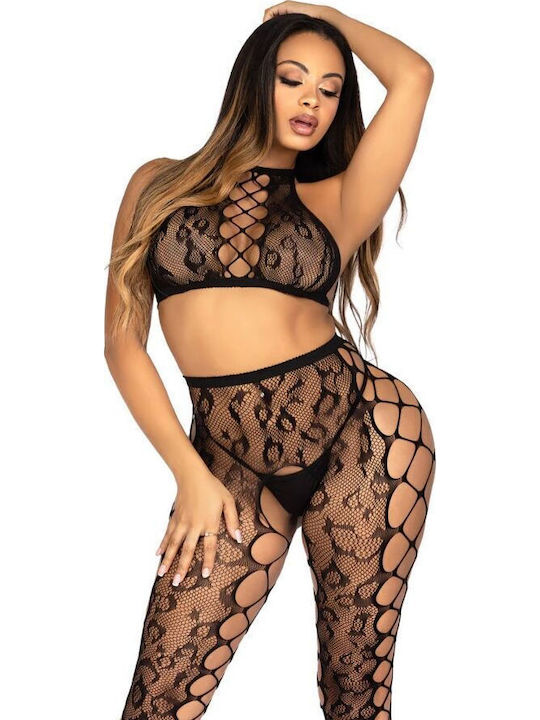 Leg Avenue Top Sexy Καλσόν Μαύρο