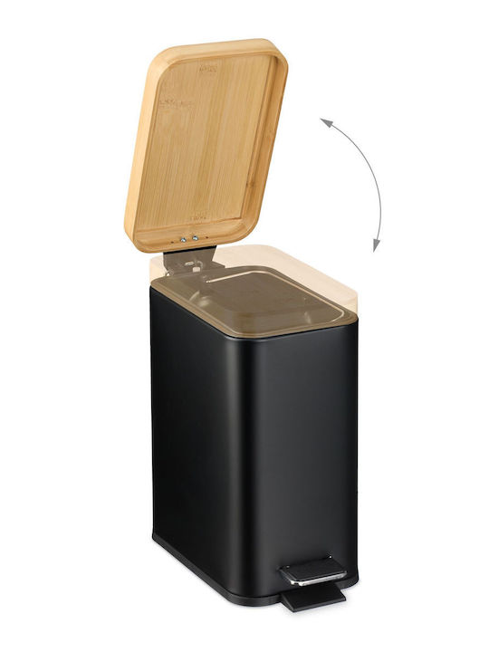 Relaxdays Coș De Baie Din Plastic 5l Negru